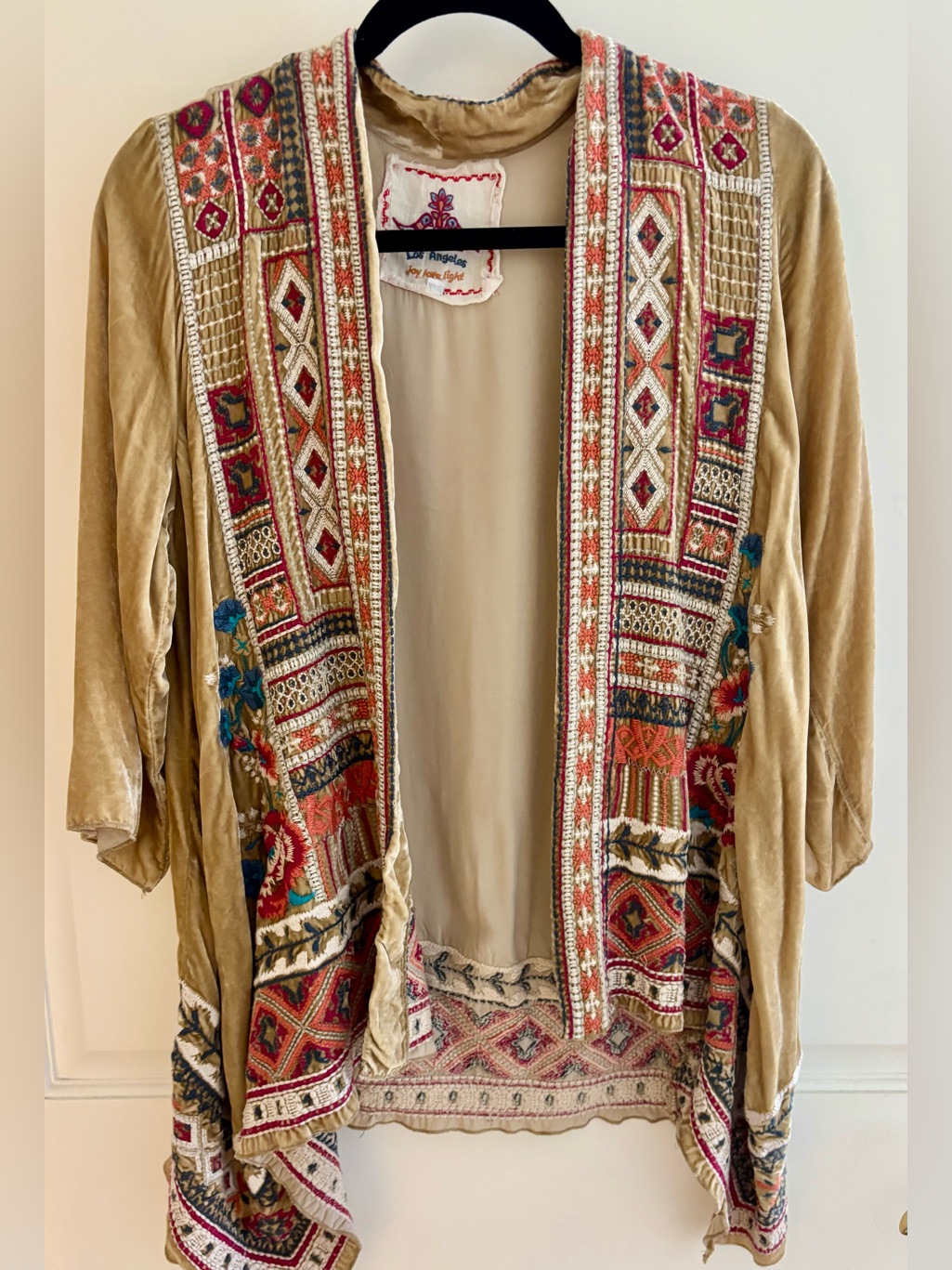 Johny Was Velvet Kimono/ Cardigan